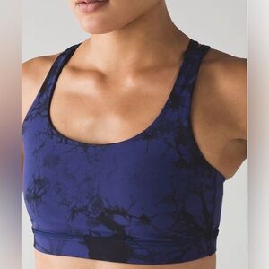 Lululemon Energy Bra (Shibori) Shibori Emporer Blue Black